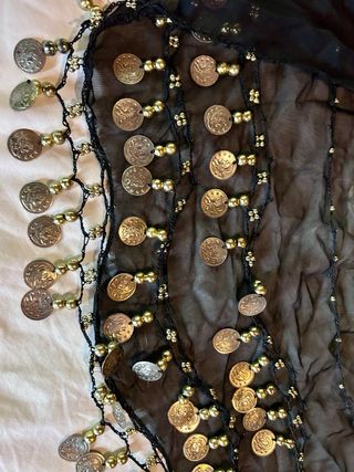 Pack de faldas y pañuelo danza vientre con monedas