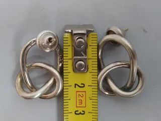 Tane - Pendientes Vintage Diseño Plata 925 (1970s)