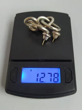 Tane - Pendientes Vintage Diseño Plata 925 (1970s)