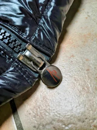 Piumino Moncler Nero Lucido