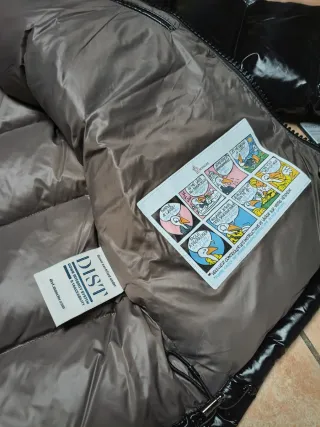 Piumino Moncler Nero Lucido