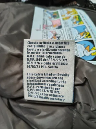 Piumino Moncler Nero Lucido