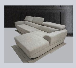 Sofá Chaise Longue Elegance Gris