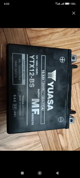 Batería YTX12-BS Yuasa 12V 10Ah