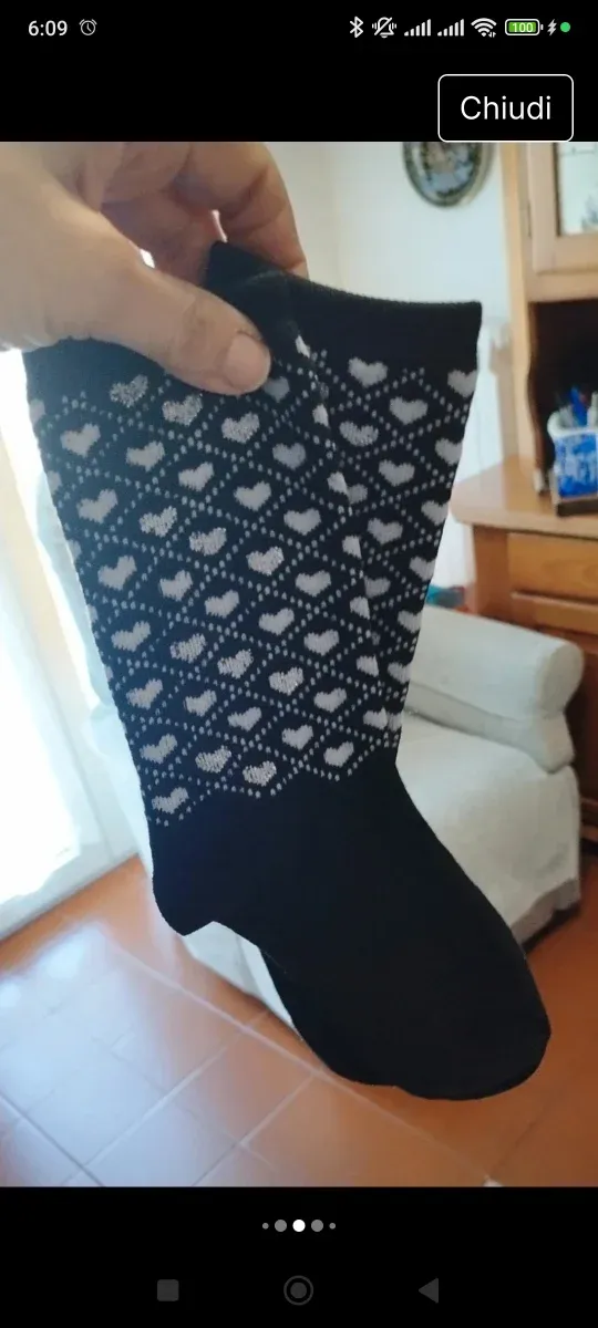 Tris gambaletti neri Goldenpoint