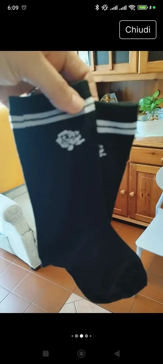 Tris gambaletti neri Goldenpoint