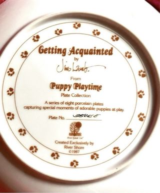 Plato porcelana Schnauzer Jim Lamb