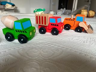 Lote Juguetes Puzzles y Vehículos Madera