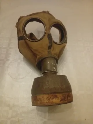 Máscara de gas antigua Guerra