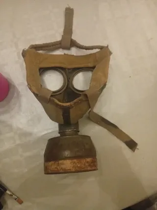 Máscara de gas antigua Guerra