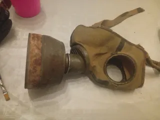 Máscara de gas antigua Guerra