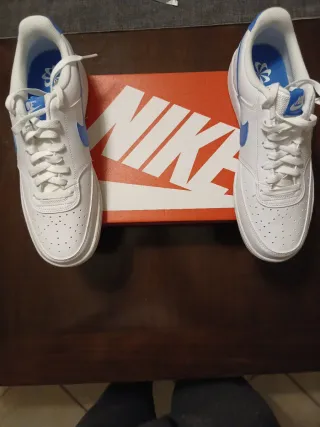 Scarpe Nike Bianche Baffo Blu Tg 43