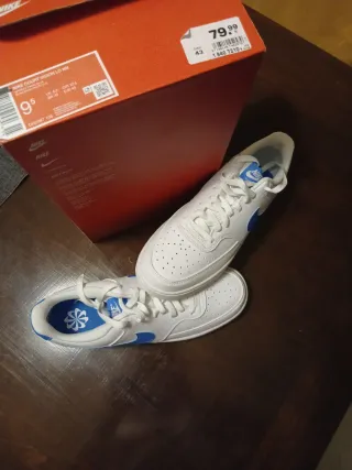 Scarpe Nike Bianche Baffo Blu Tg 43