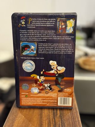 VHS Pinocho Edición Especial Disney PRECINTADO