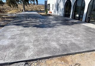 Pavimento impreso hormigón reformas exteriores
