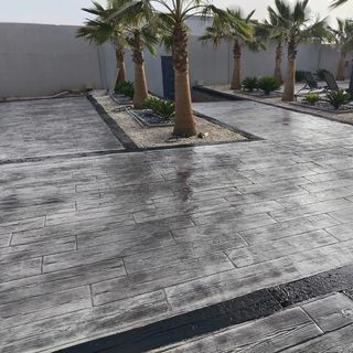 Pavimento impreso hormigón reformas exteriores