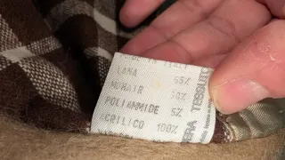 Cappotto Loden Dolomiten Vintage Mohair e Lana