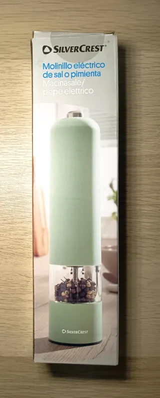 Molinillo Eléctrico Silvercrest Verde con luz