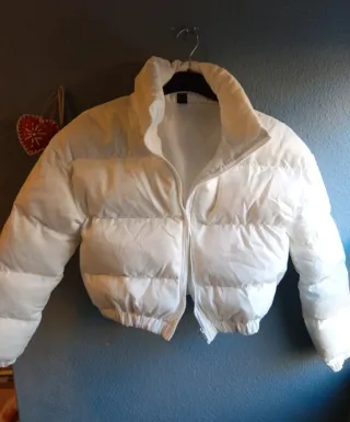 Chaqueta acolchada blanca Talla M