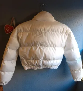Chaqueta acolchada blanca Talla M