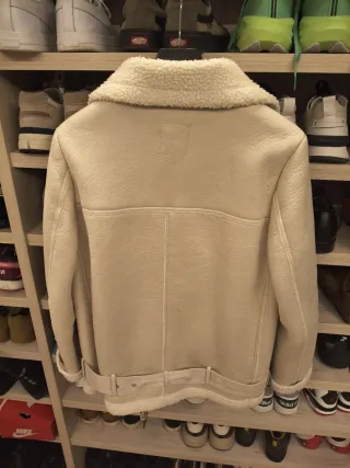 Chaqueta Zara Invierno Crema Talla M