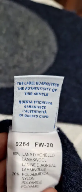 Jersey Sergio Tacchini Azul Marino Talla XL