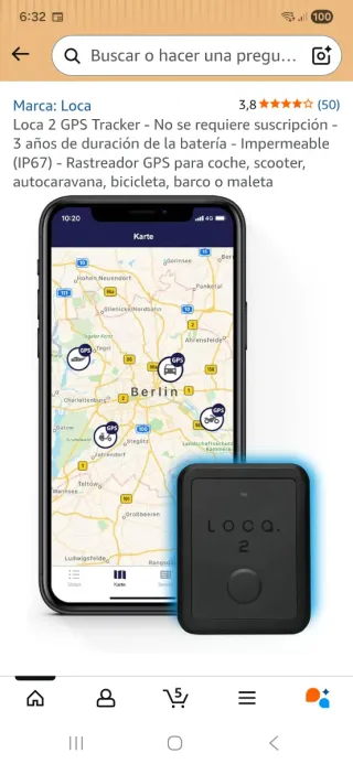 Localizador GPS LOCO.2. Sin cuotas ni suscripción.