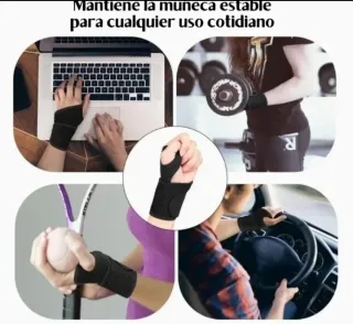 Muñequera Neopreno, ajustable y transpirable