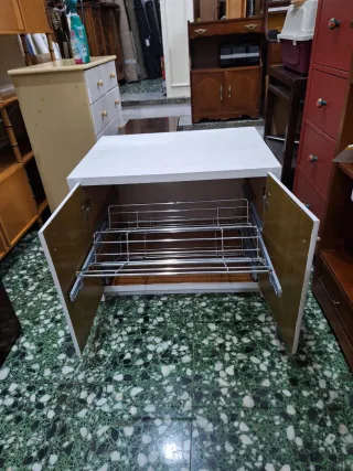 Mueble Zapatero con carriles acero inoxidable