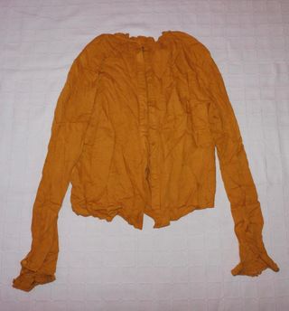 Blusa manga larga color marrón