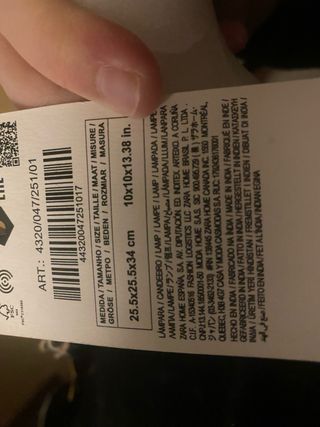 Lámpara de mesa Zara Home