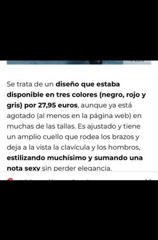 Jersey Zara Talla Única Gris