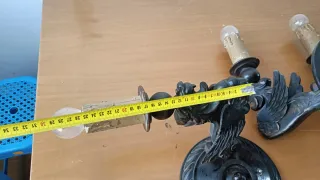 Antiguos apliques de pared de madera