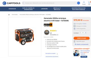 GENERADOR 6500W - ARRANQUE ELÉCTRICO
