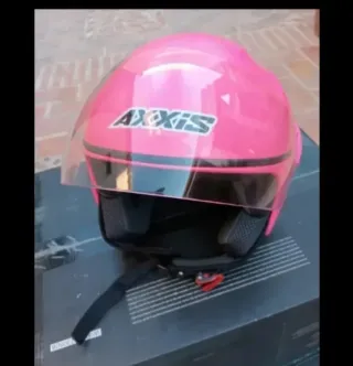 Casco Moto Rosa AXXIS Homologado