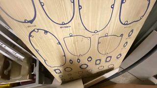 Cartel expositor Montesa San Cristóbal