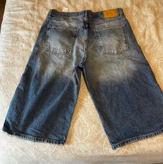 Pull&Bear Pantalones Cortos Vaqueros Anchos