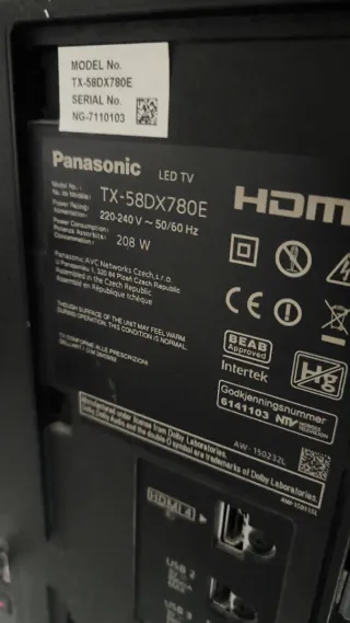 Televisor Panasonic TX-58DX780E LED TV
