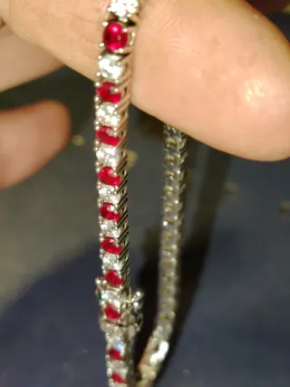 Bracciale Tennis Argento 925 con Zirconi bicolori