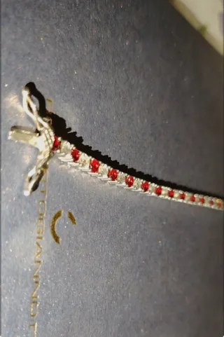 Bracciale Tennis Argento 925 con Zirconi bicolori