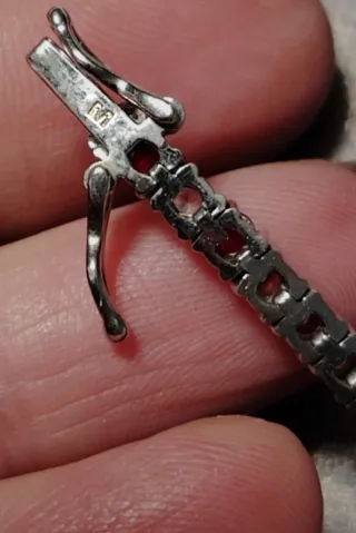 Bracciale Tennis Argento 925 con Zirconi bicolori