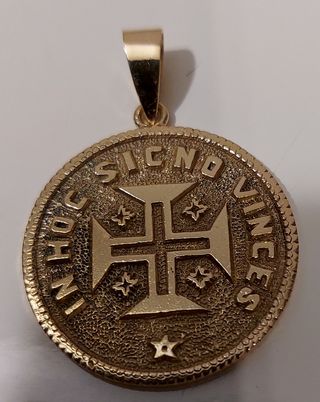 Colgante moneda oro 18k de 1930 y su peso 12,7gr