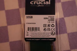 Crucial 32GB DDR4 3200MHz CL22