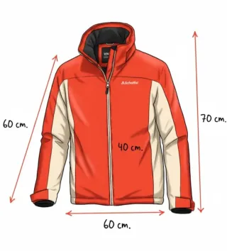 Chaqueta nieve Schöffel Talla L Roja Hombre