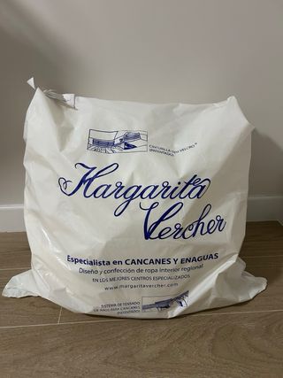 Cancán Fallera Niña Blanco