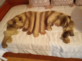 Chal crochet hecho a mano