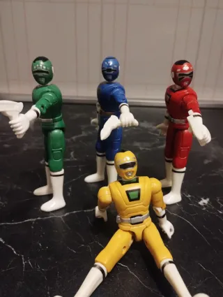 Lotto Power Rangers Action Figure con Armi