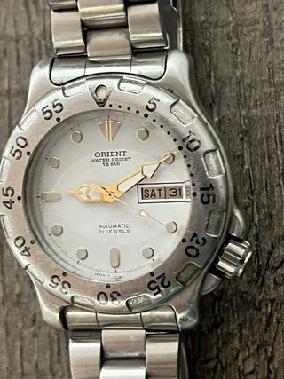 Reloj Orient Automático Motor Dorado