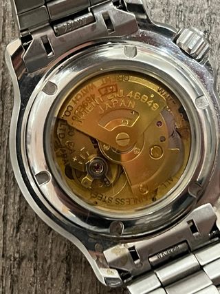 Reloj Orient Automático Motor Dorado