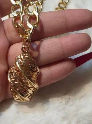 Collar cadena filigrana oro